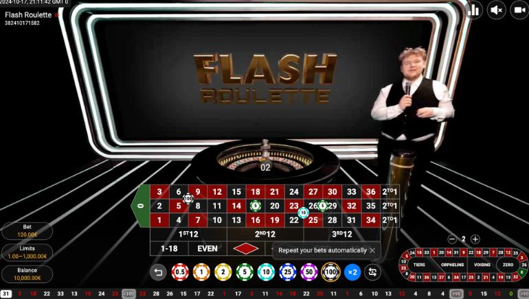 Flash Roulette Live Dealer